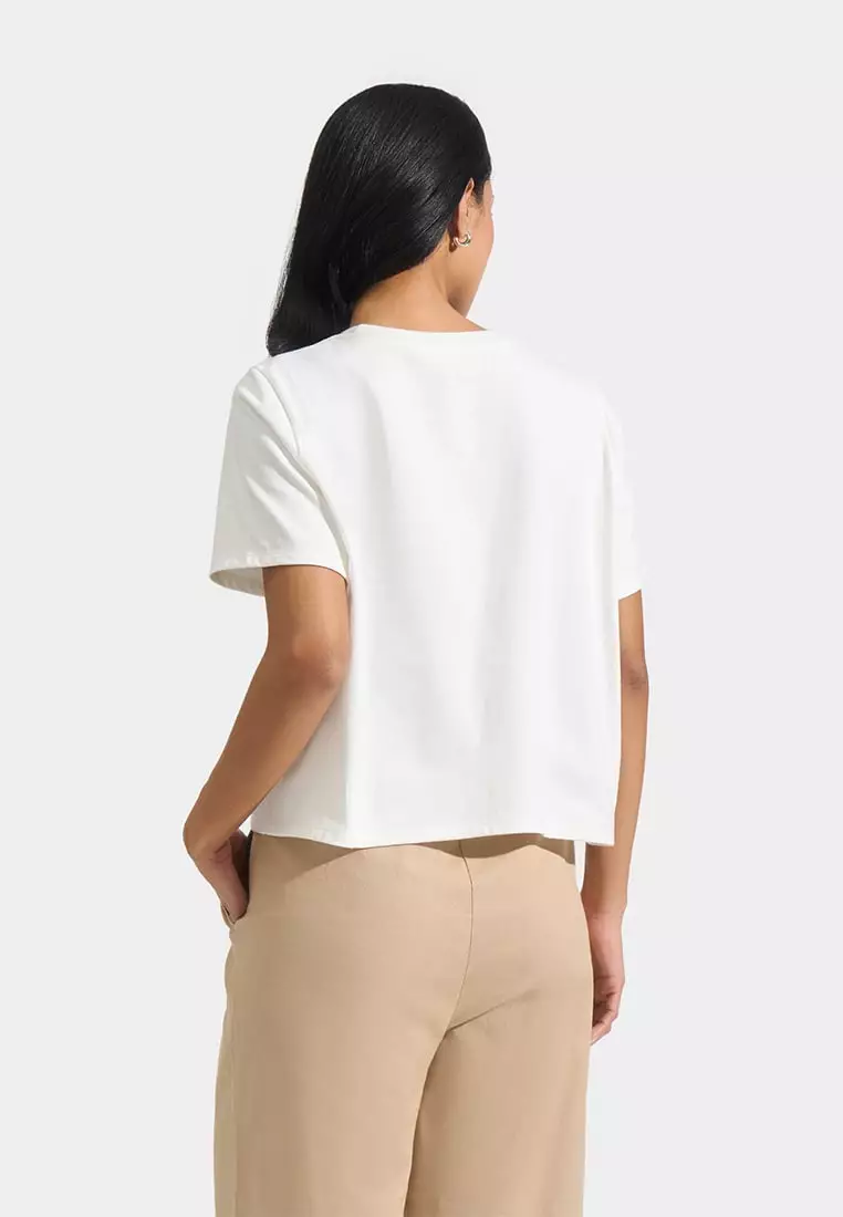 Boxy Tee With Patch Pocket