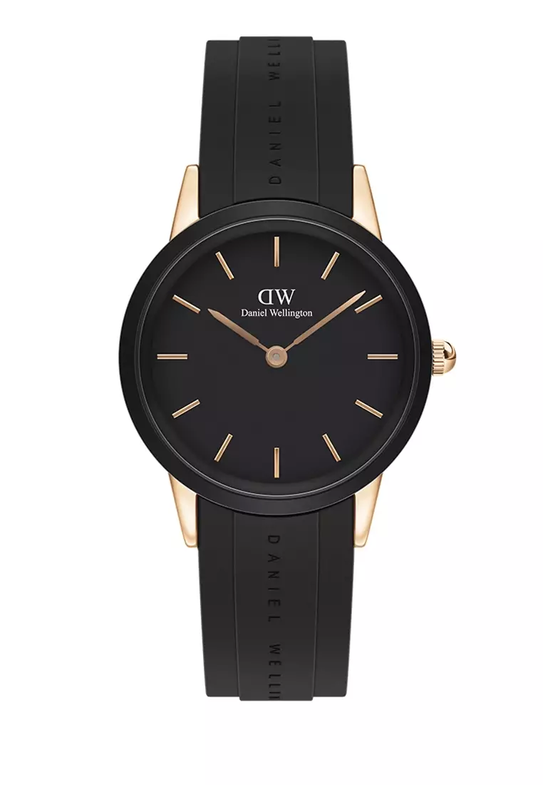 Jual Daniel Wellington Iconic Motion Rose 32mm Watch Black dial