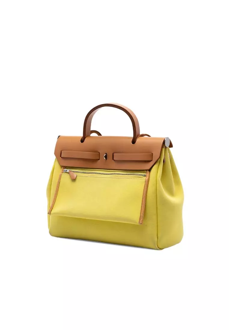 Pre-Loved Hermès Toile Herbag Zip 31