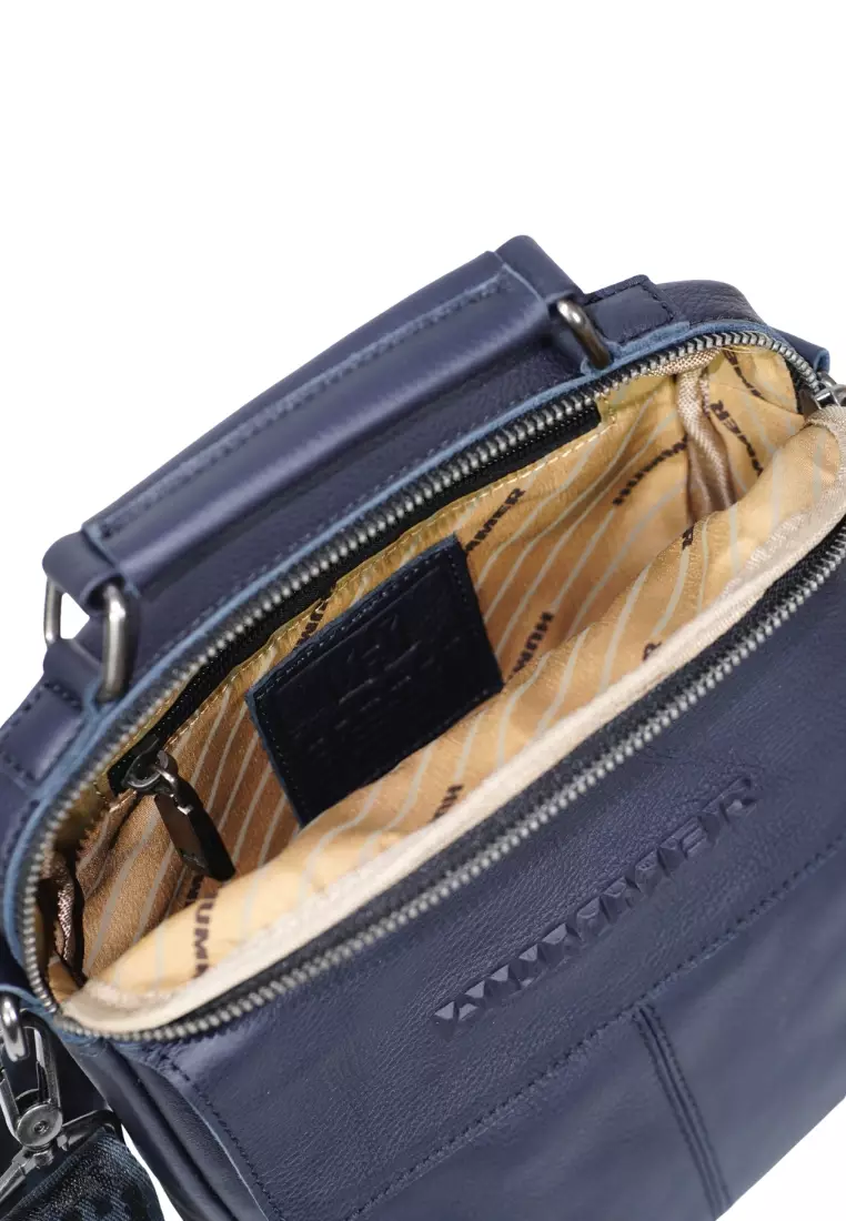 HUMMER LEATHER VERTICAL SLING  BAG - 18131070