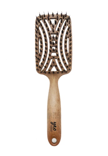 Yao Hair Brush Moving Strong Boar Bristle Hair Brush Wooden Texture (For Thick  Hair Type Shiny/Vibrant Less Dry Hair) | ZALORA Philippines