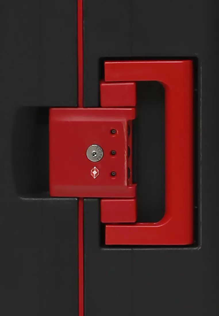 Carlton Tas Koper Unisex Size 20 Inch Suitcase Classic TSA Lock System Material Polycarbonate ORIGINAL - Black