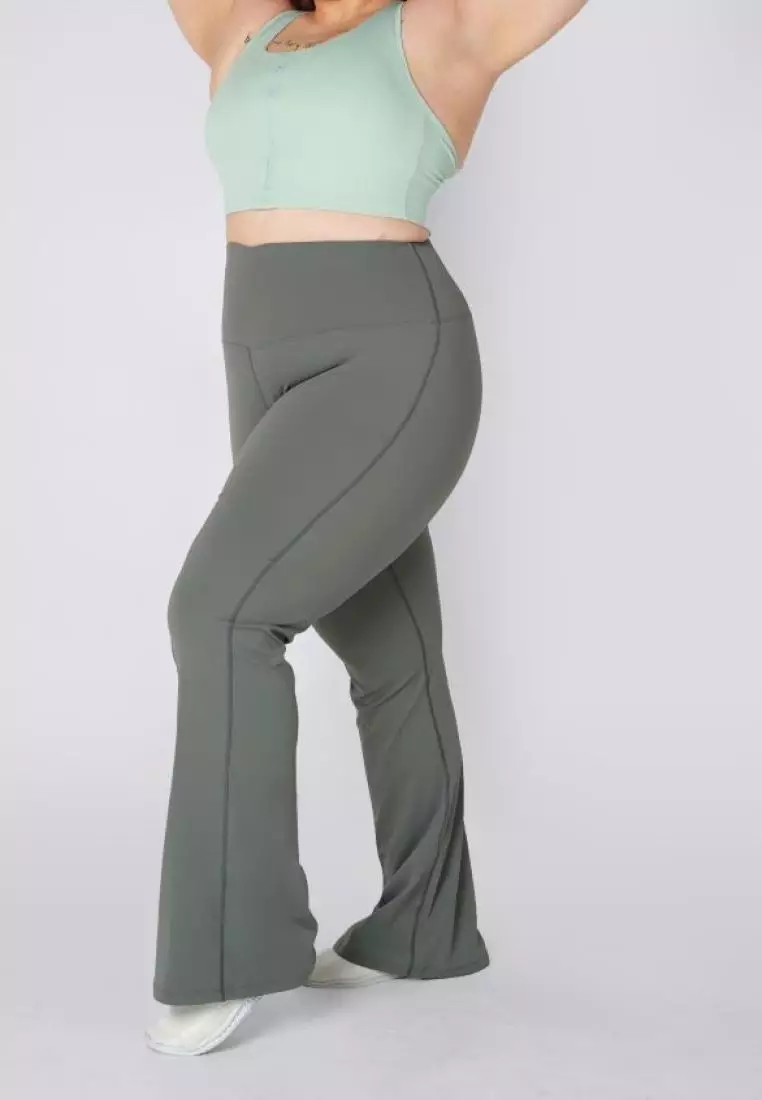 Aerie Blue Crossover Flare Leggings - $25 (61% Off Retail) - From Gabbi