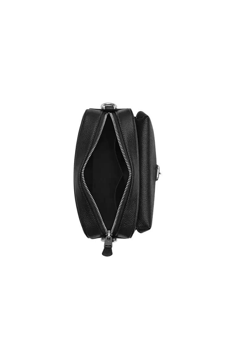 Warning 22 Men's Crossbody Bag in Black CW218