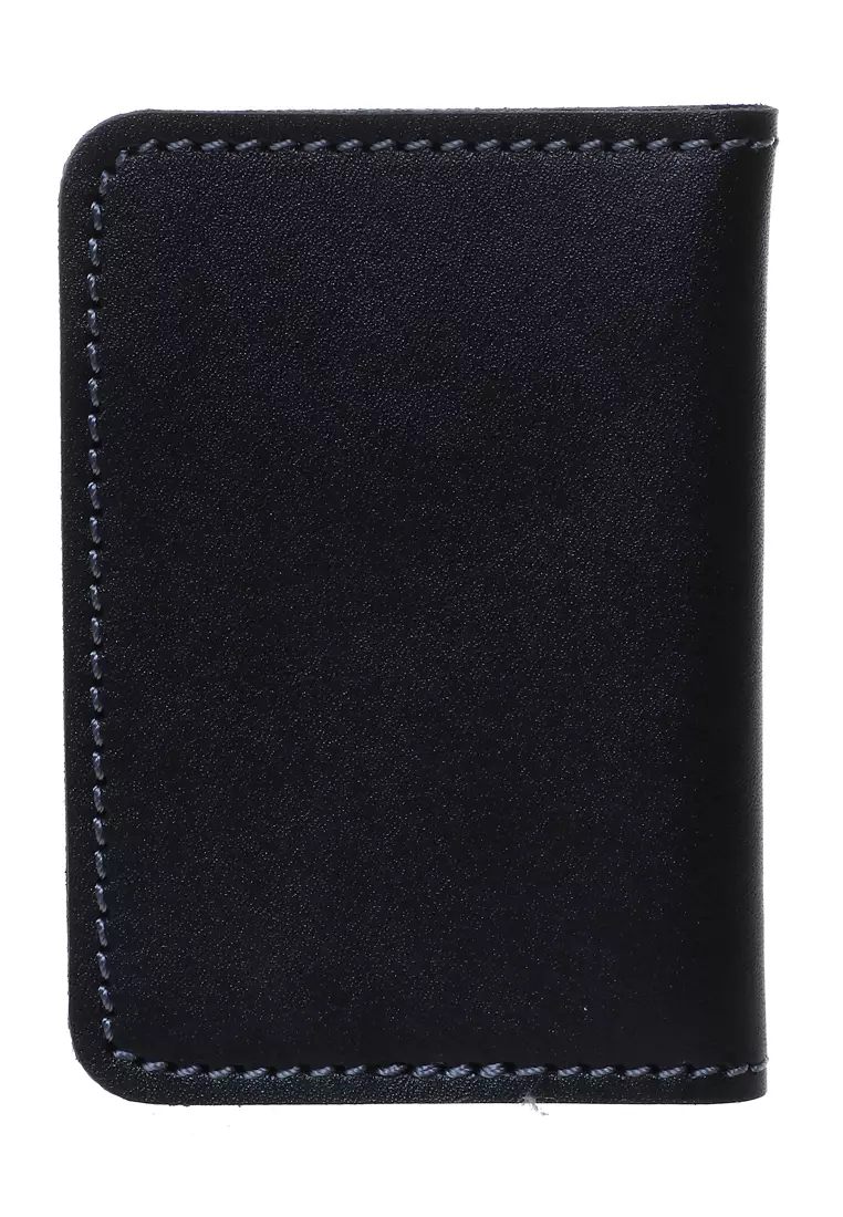 Zackly Card Holder Wallet Dompet Kartu Handmade Many Slot Material Genuine Leather Kulit 025 ORIGINAL - Black