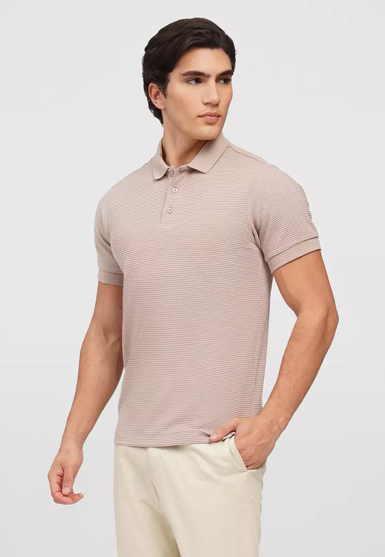 O.O.O. Textured Polo Shirt