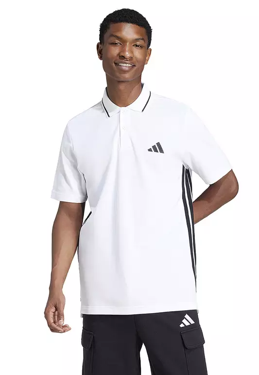 Essentials 3-Stripes Piqué Polo Shirt