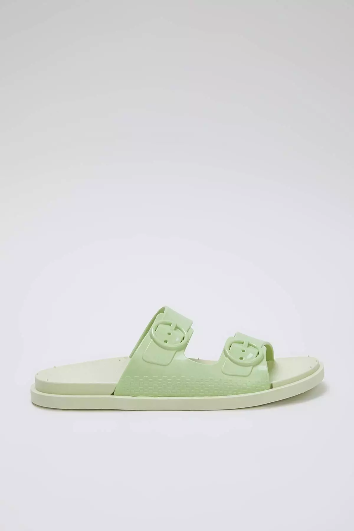 Mint Double Band Buckle Detailed Women's Slippers Takss25Te00060