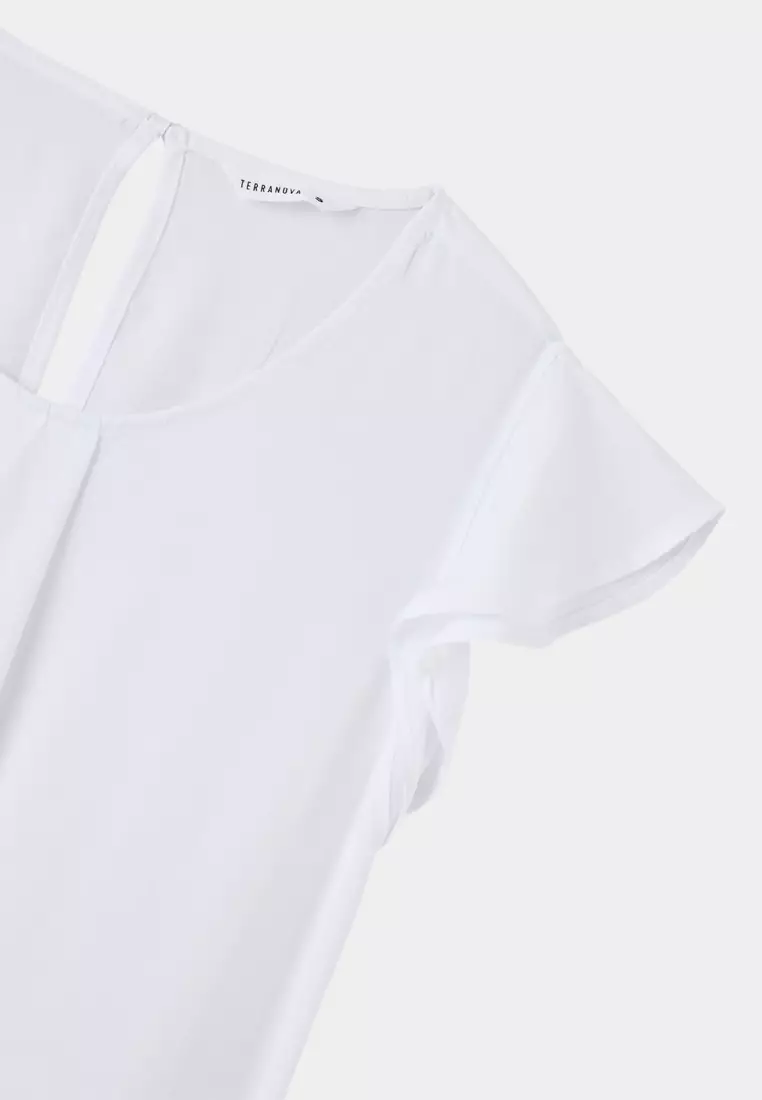 Blouse with Flounces for Women