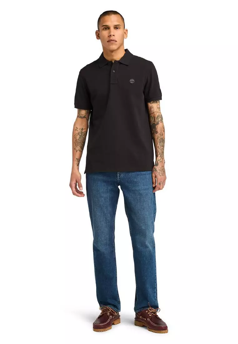 Mens Af Pique Short Sleeve Polo Tee