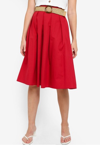 Jual Zalora Pleated Midi Skirt Original Zalora Indonesia