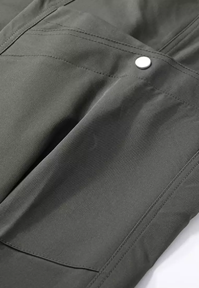 抽繩休閒寬腿褲