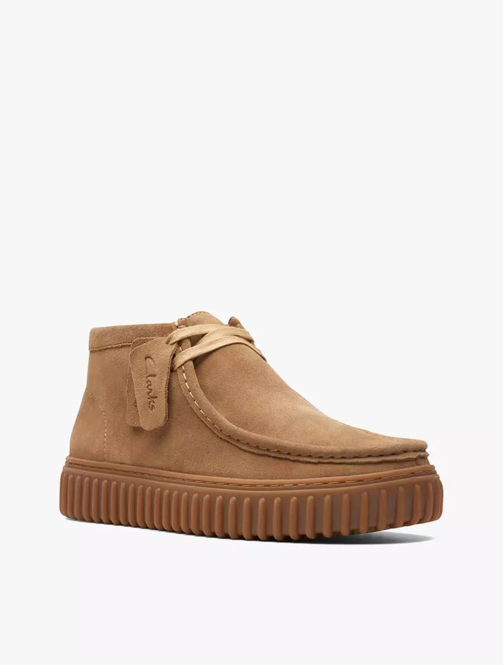 Clarks Torhill Hi Men's Boots- Dark Sand Suede - Dark Sand