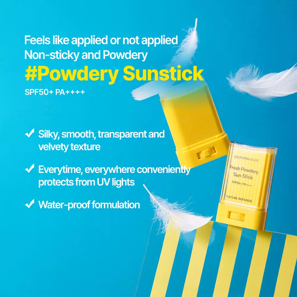 California Aloe Fresh Powdery Sun stick SPF50+ PA+