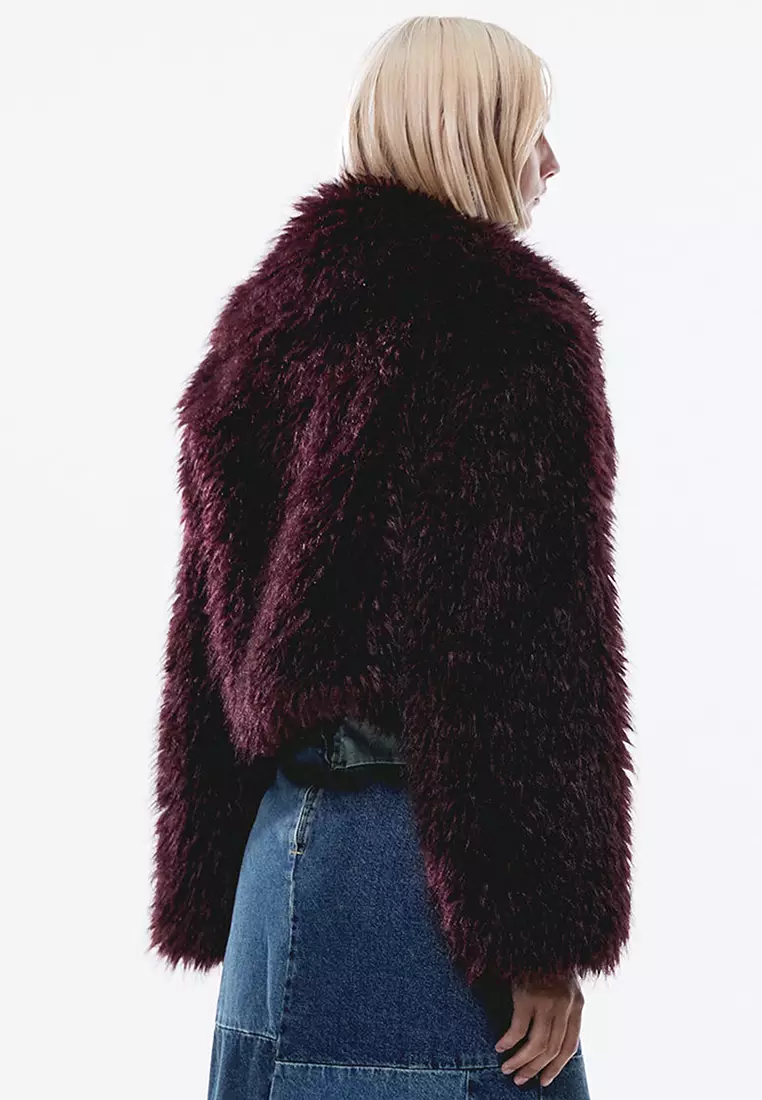 Mango fur jacket sale