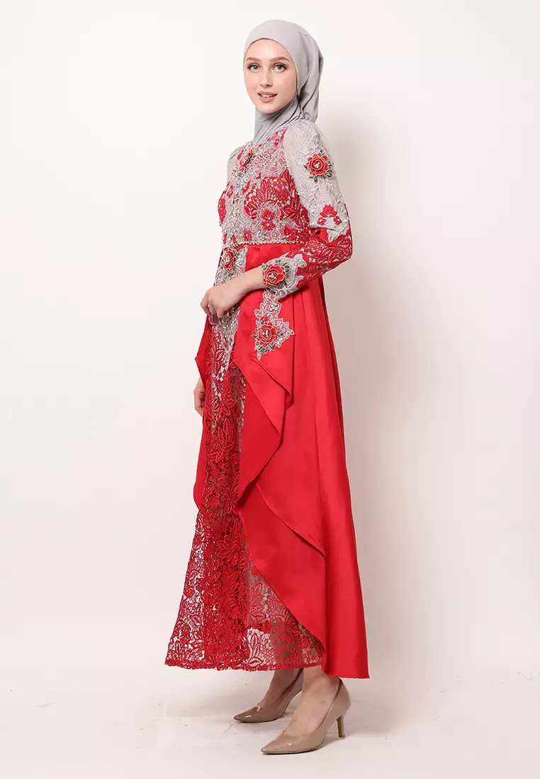 Bibiq Gamis Brokat Satin