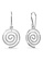 925 Signature silver 925 SIGNATURE Solid 925 Sterling Silver Spiral Dangle Earrings 775AFACD5371B9GS_1