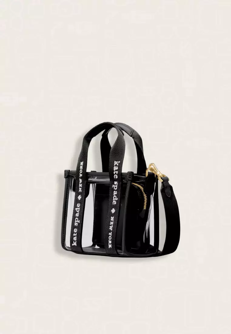 Kate Spade Kip Clear Mini Tote Black