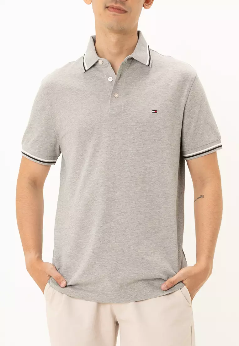 Tommy hilfiger tipped slim fit polo online