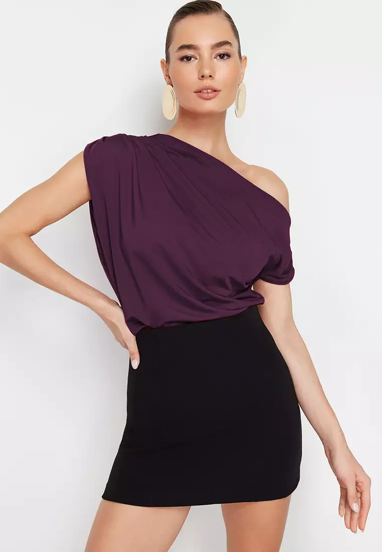 Asymmetric Collar Blouse