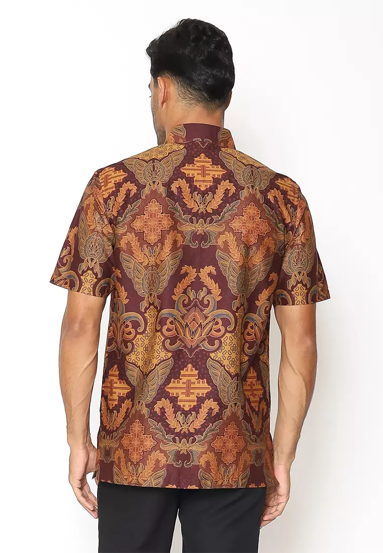 Hadinata Batik Pria Kemeja Pendek Mohan Mohini