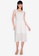 ZALORA BASICS beige Textured Chiffon Midi Dress with Slit D3F00AAA8C8B4BGS_3