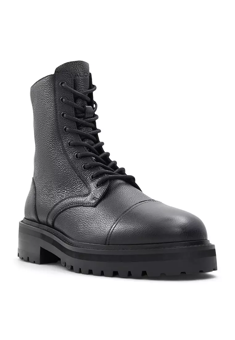Aldo black lace up boots top
