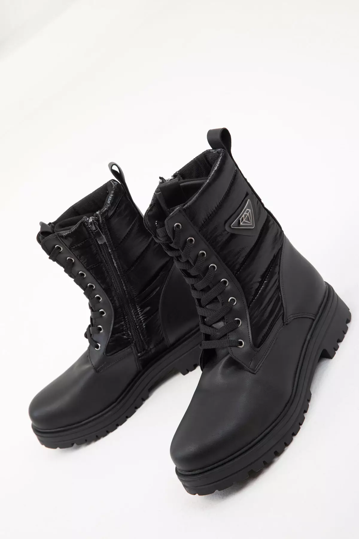 Women's Black Boots - 20047 Model Bootie