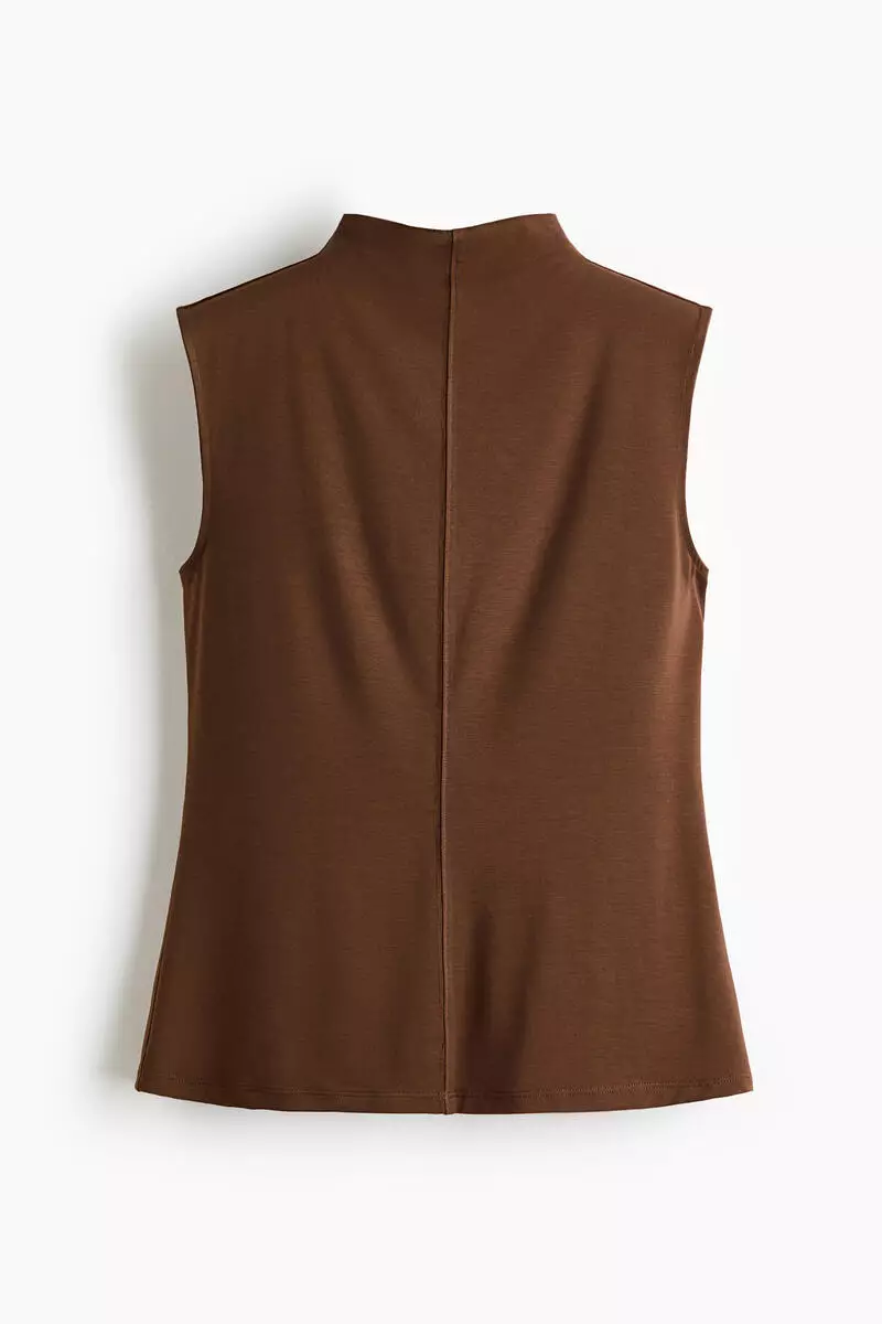 Modal-blend turtleneck top