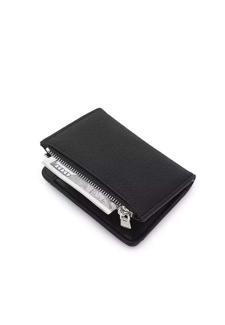 Women's 2 in 1 Purse/Wallet With Coin Compartment (Dompet Wanita 2 in 1 dengan Kompartmen Koin) - Hitam