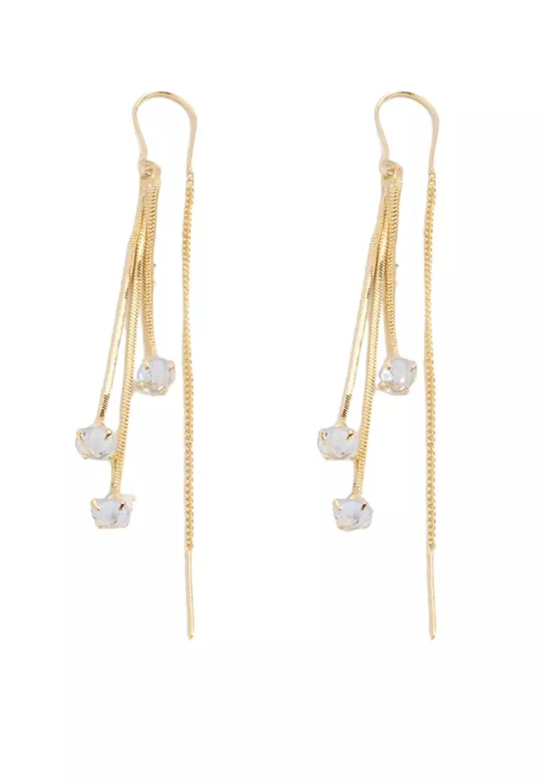 Dangling key earrings sale