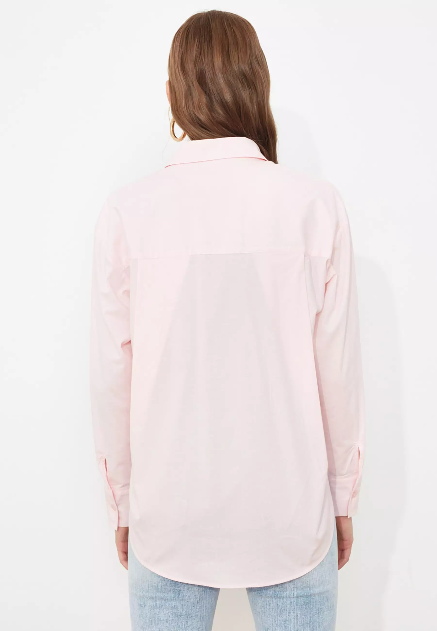 Buy Trendyol Long Sleeve Boyfriend Shirt 2024 Online ZALORA Singapore