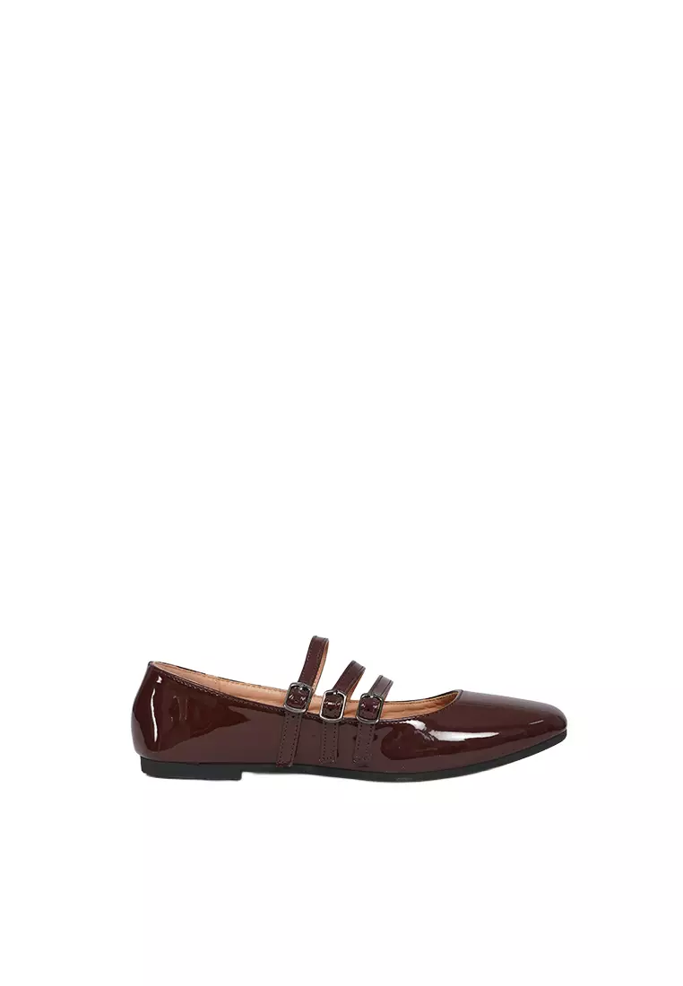 Flats Shoes Dark Brown