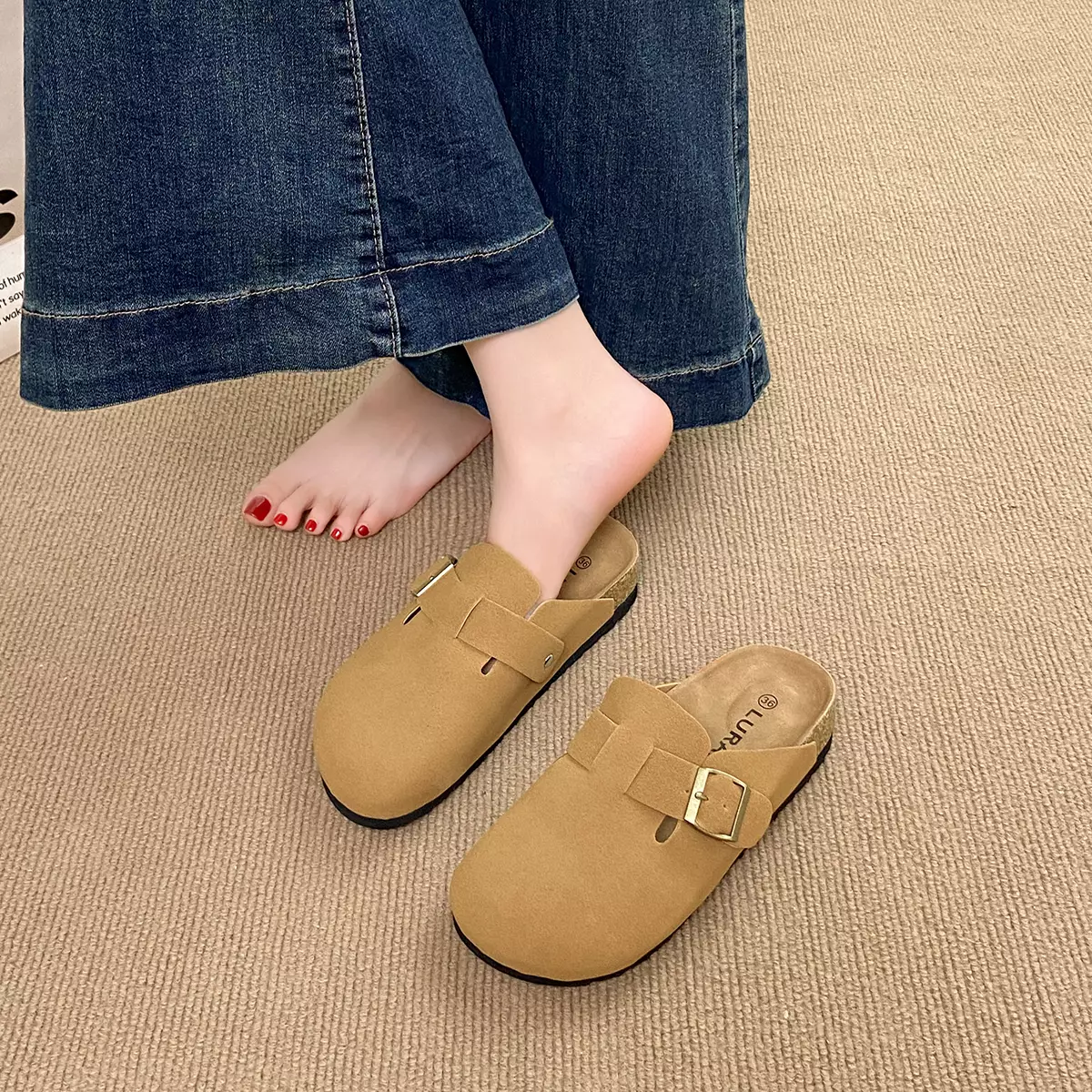 Sandal Wanita Rumah Santai Sendal Lebar Cewek Nyaman Dipakai WL24115