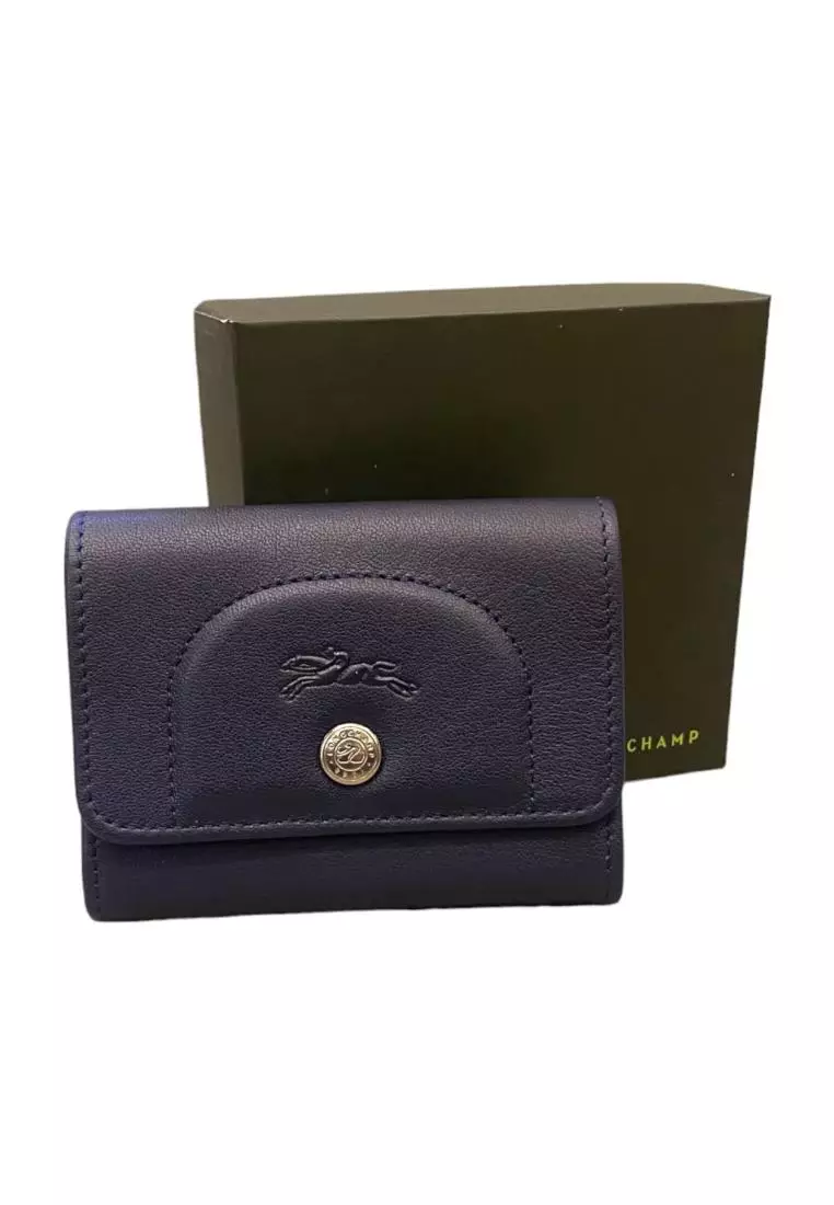 Jual Longchamp Longchamp Card Holder in Navy Original 2024 ZALORA