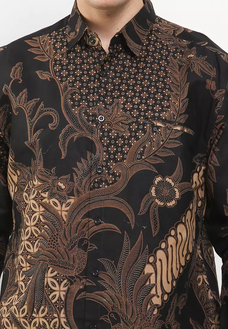Mahesa Kemeja Batik Exclusive Premium Pria Casual Modern Lengan Panjang