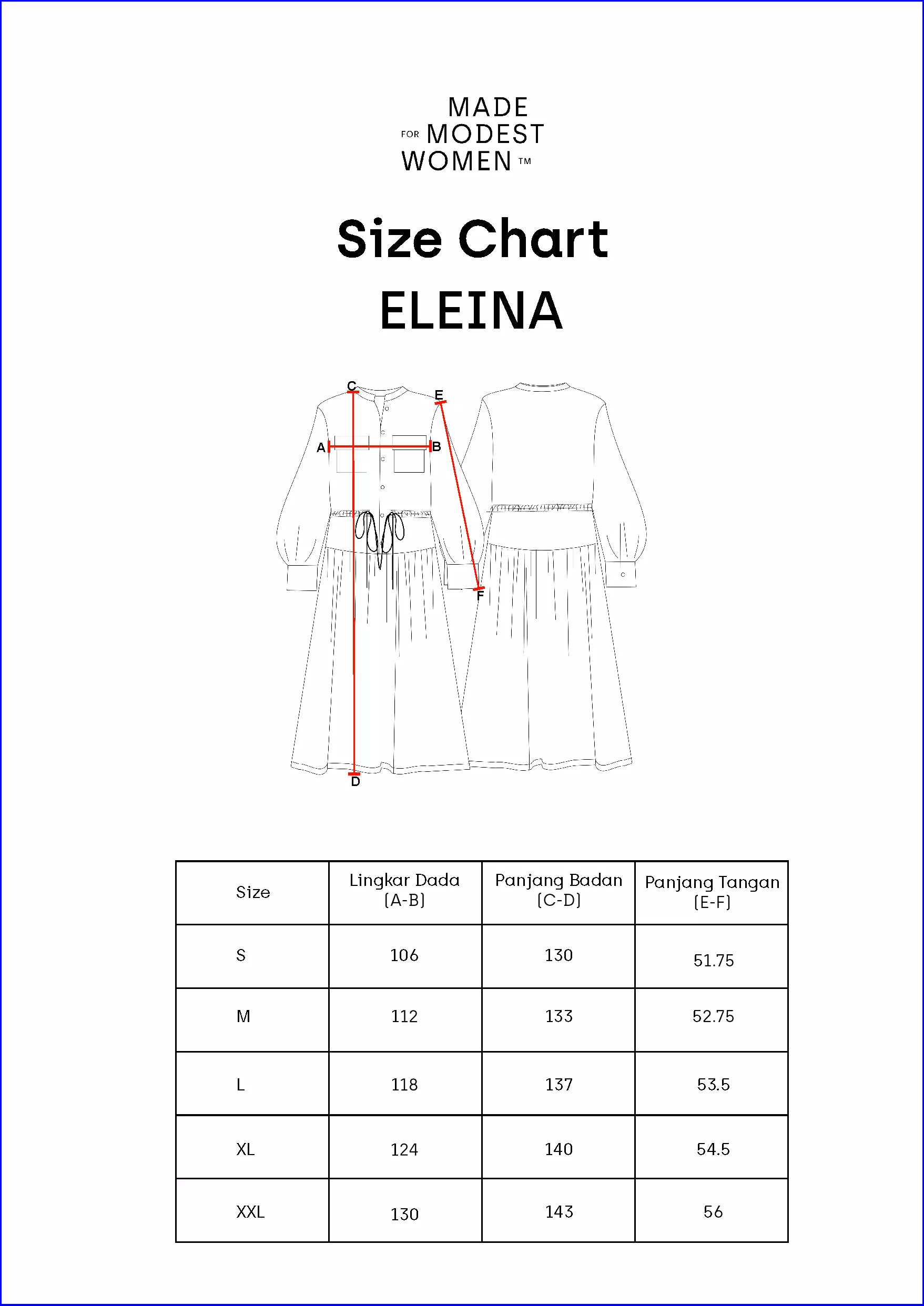 MFMW Eleina Dress Gamis Dusty Blue