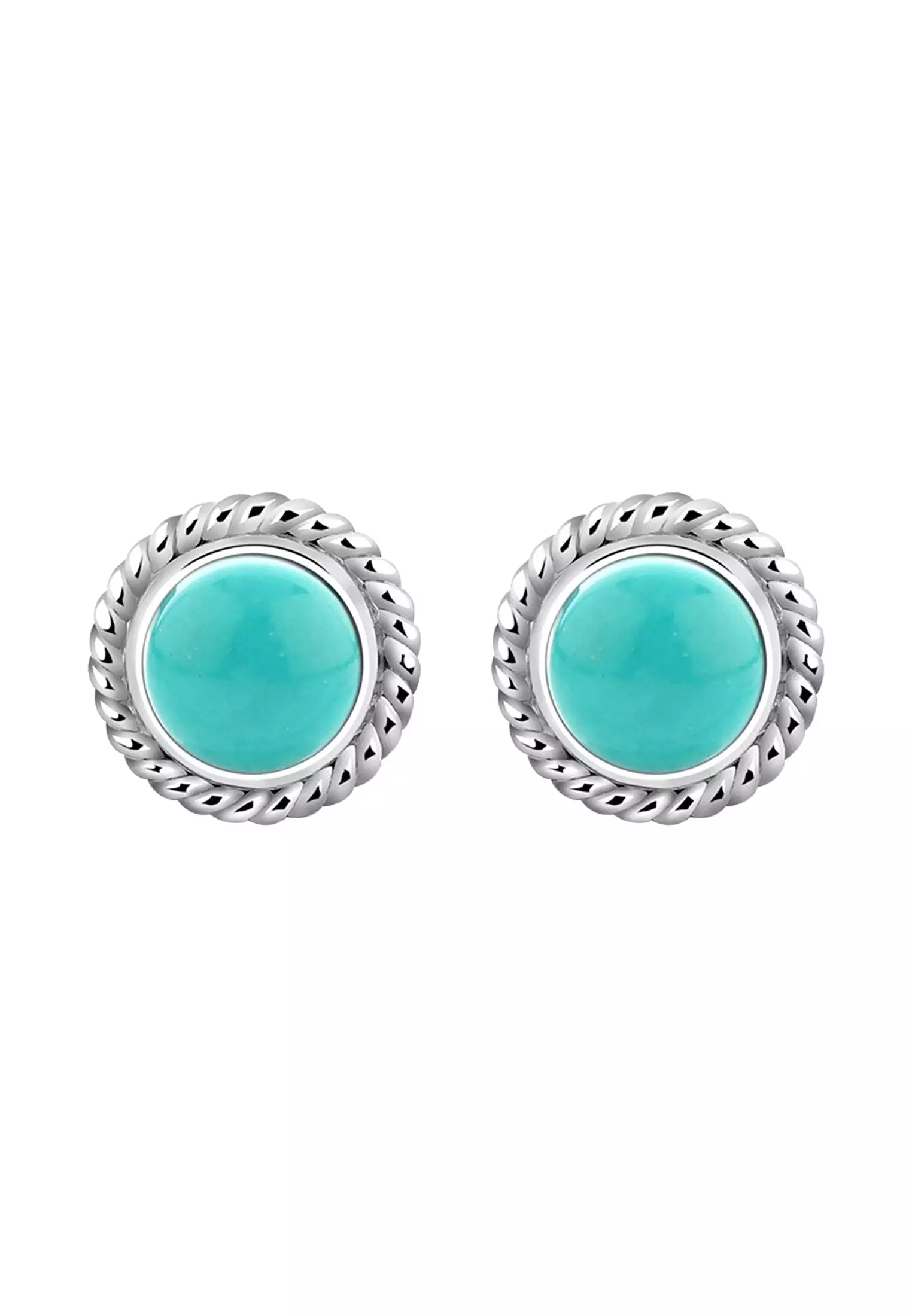 Earrings Birthstone Howlite Turquoise