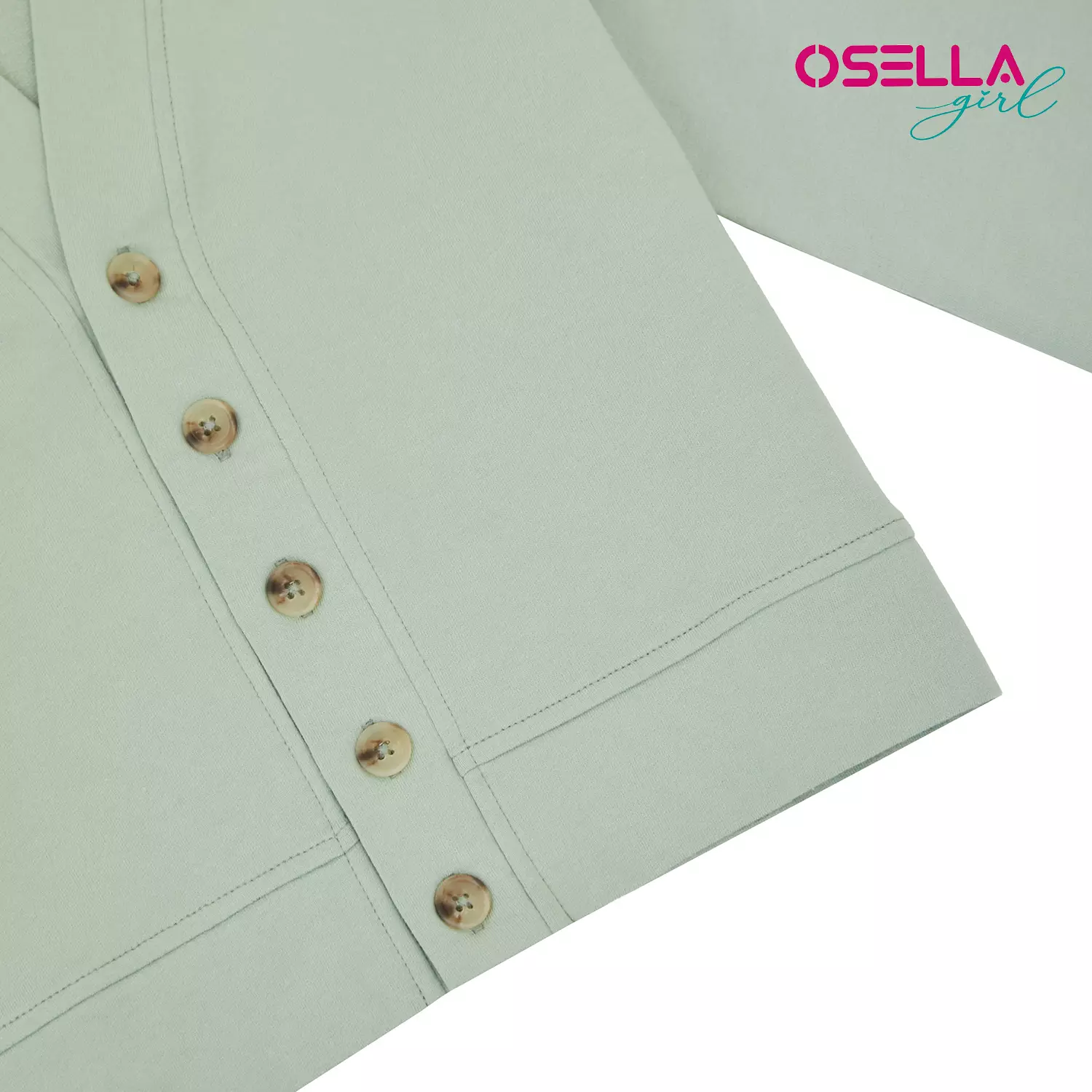 [NEW]  Osella Solid Cardigan In Mint Green 2361400719 | Kardigan Anak Perempuan