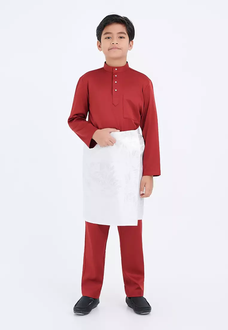 Gene Martino - Faez Baju Melayu Slim Fit Sedondon – Junior 1292