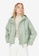 Trendyol green Water Repellent Oversized Hooded Parka 571D7AA1FE4A85GS_1