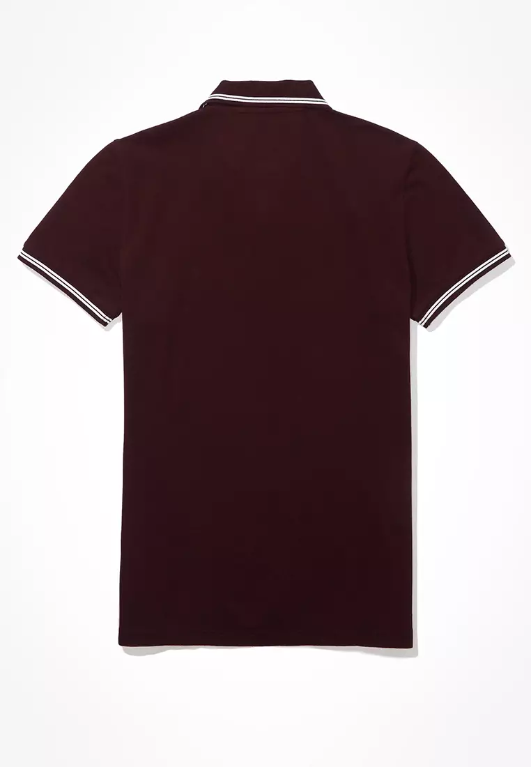 Buy American Eagle Slim Fit Tipped Pique Polo Shirt 2026 Online | ZALORA