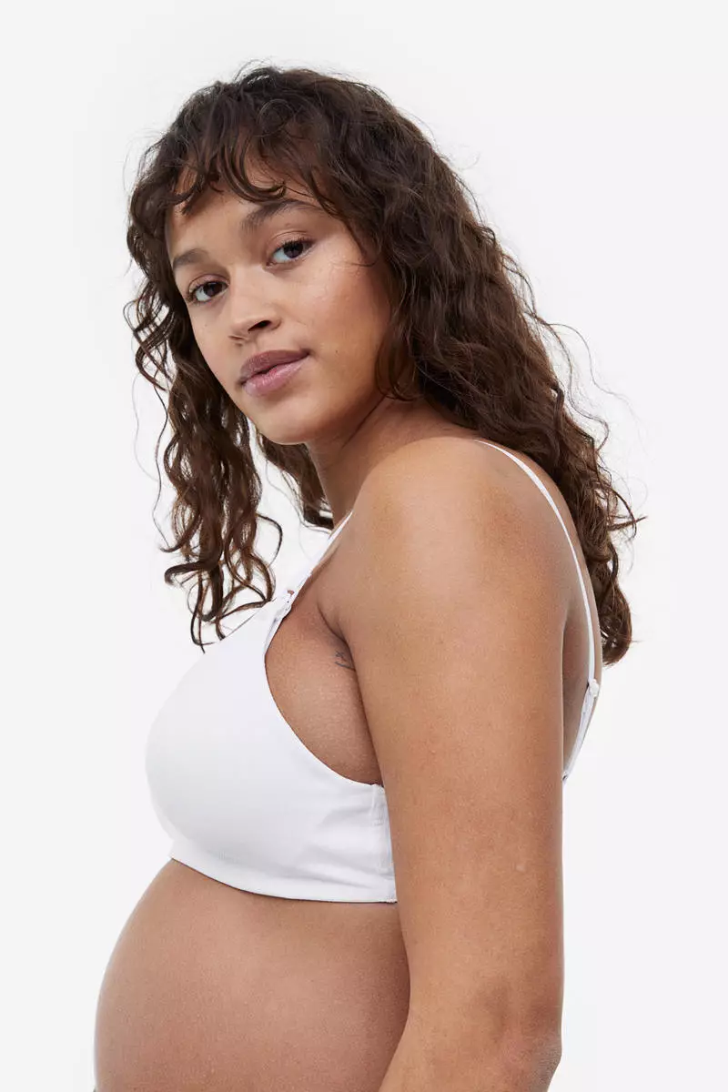 Buy H&M MAMA 2-pack padded non-wired nursing bras 2024 Online