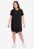 Only CARMAKOMA black Plus Size Doddle Short Sleeves Dress FF1E7AA0D241FAGS_4