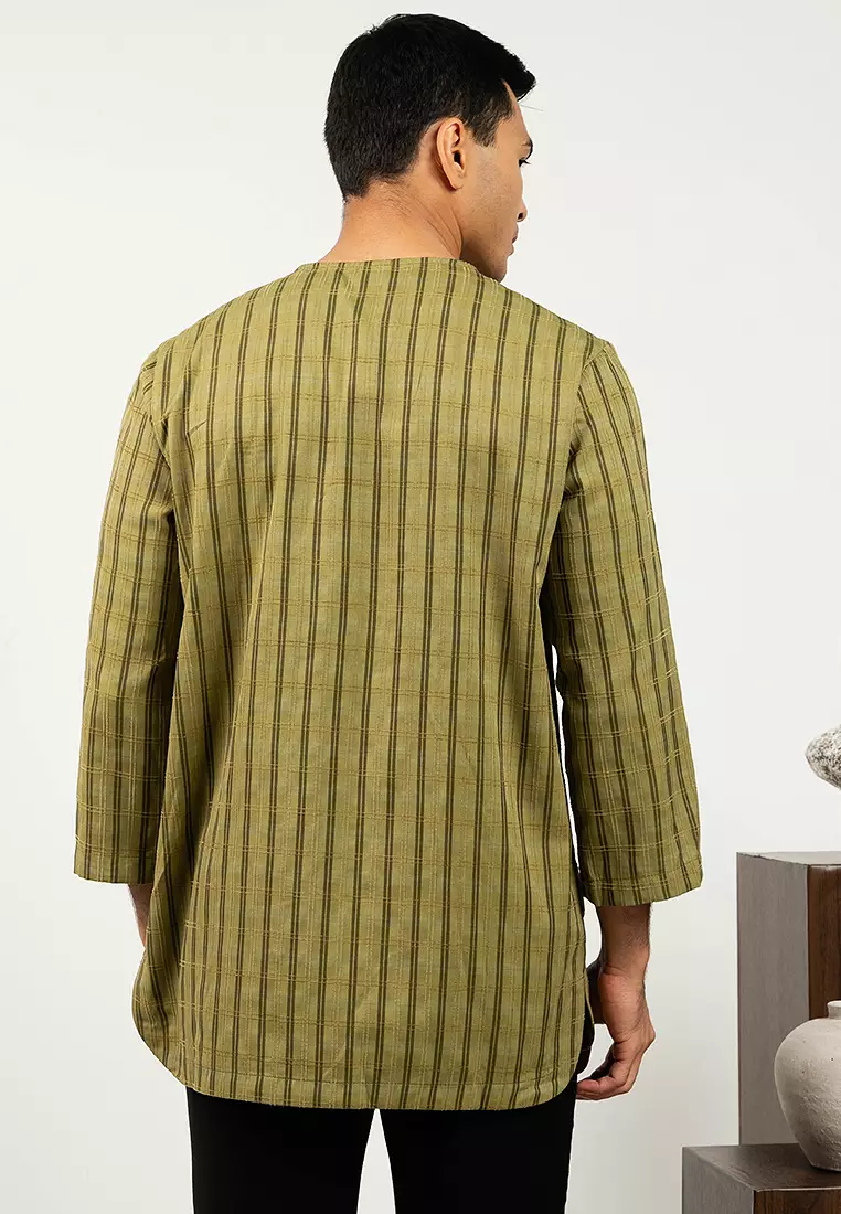 Casual Kurta With Fine Textured Cotton