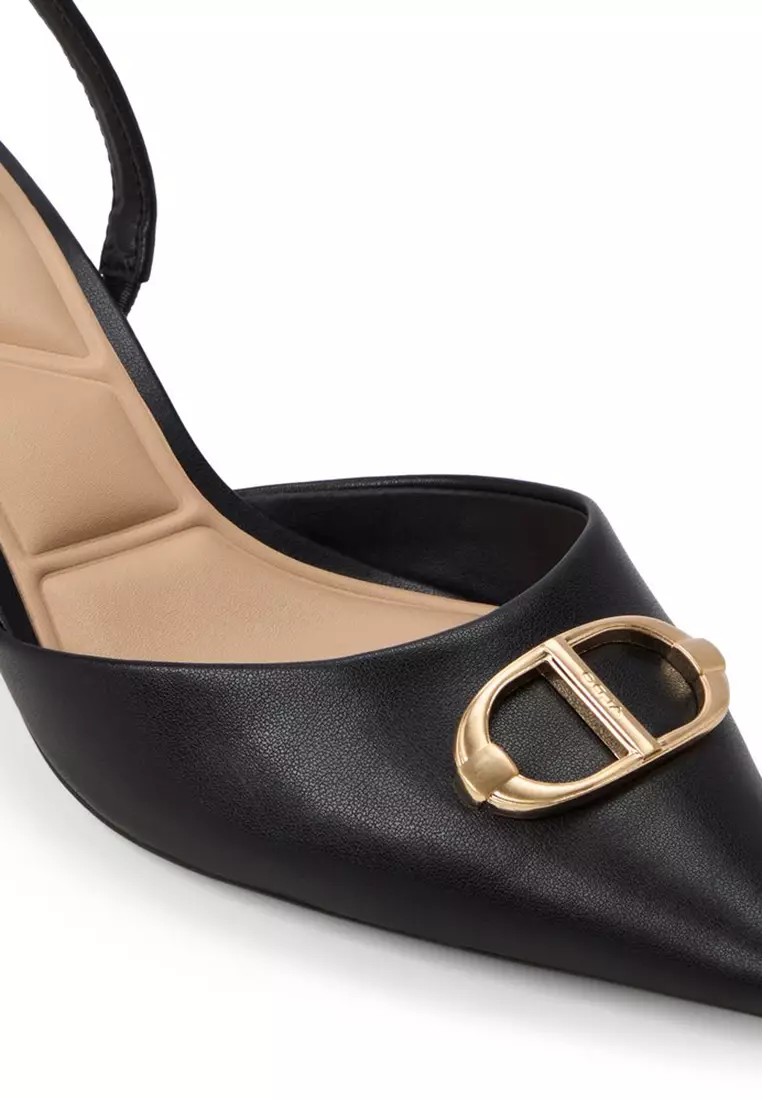 Delicate Slingback Kitten Heels