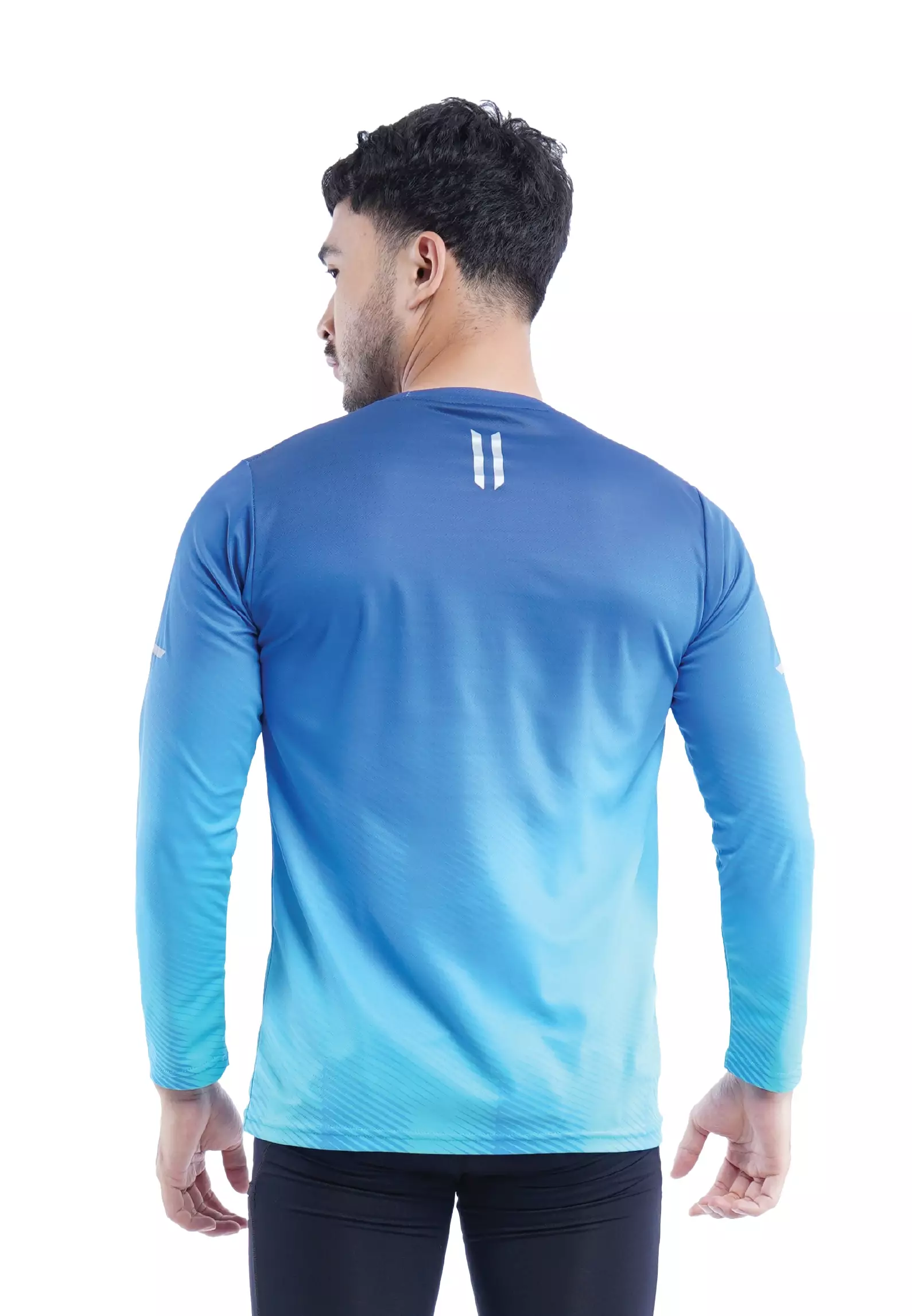 Tiento Jersey Running Anti UV Baju Olahraga Lari Pria Lengan Panjang Kaos Dryfit Long Sleeve Men Xceleration