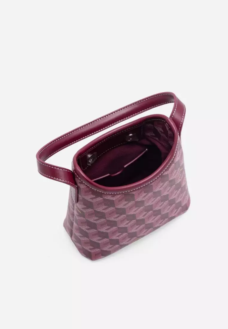 Alesso Micro Hobo Bag Burgundy