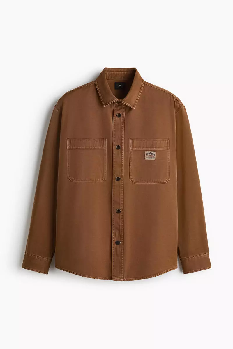 Oversized Fit Canvas overshirt