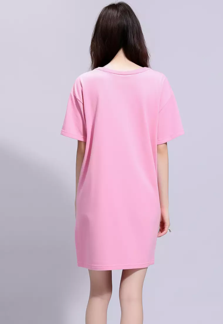 LTG90 Dress t shirt "be you do you for you" LD pink